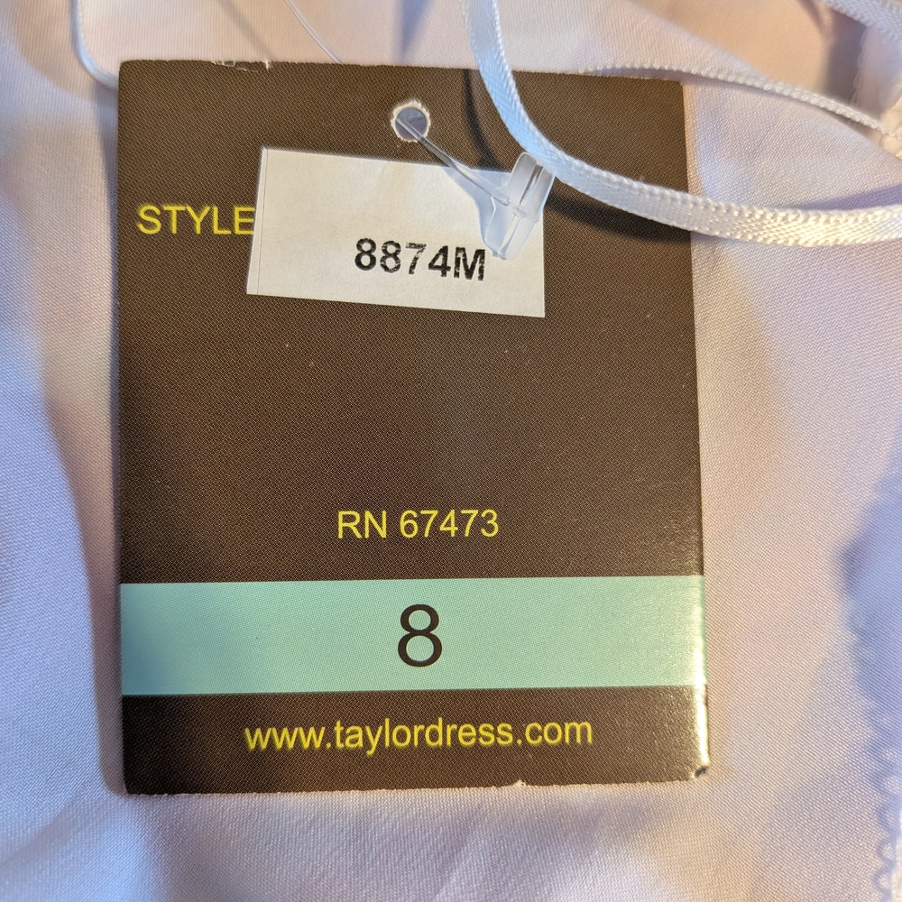 Taylor Dress Asymmetrical Hem Maxi Dress Size 8 Bright Color - Picture 4 of 14